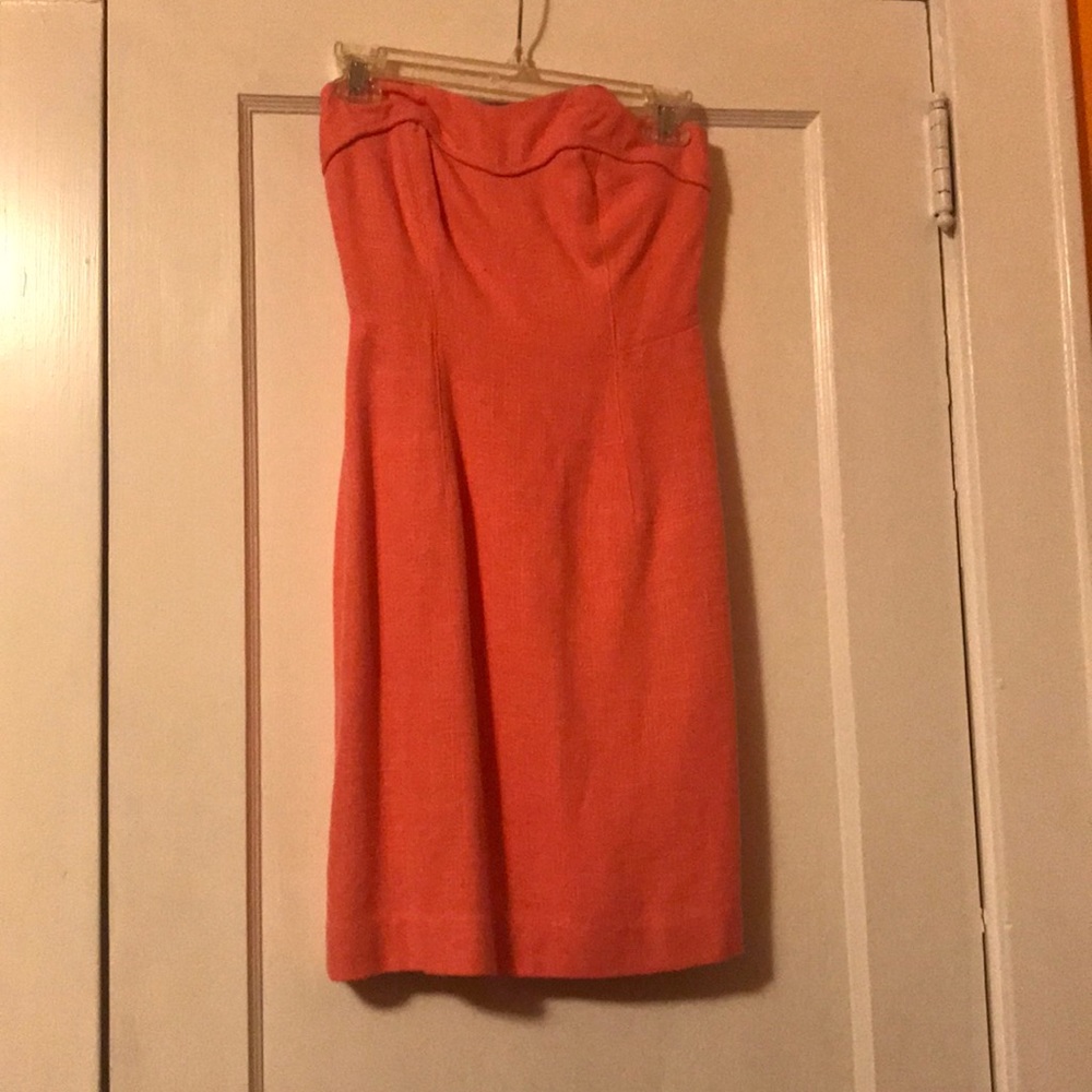 Strapless Orange Lilly Pulitzer Dress